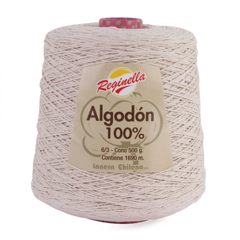 algodon 100 crudo cono 500grs algodon 100 crudo cono 500grs