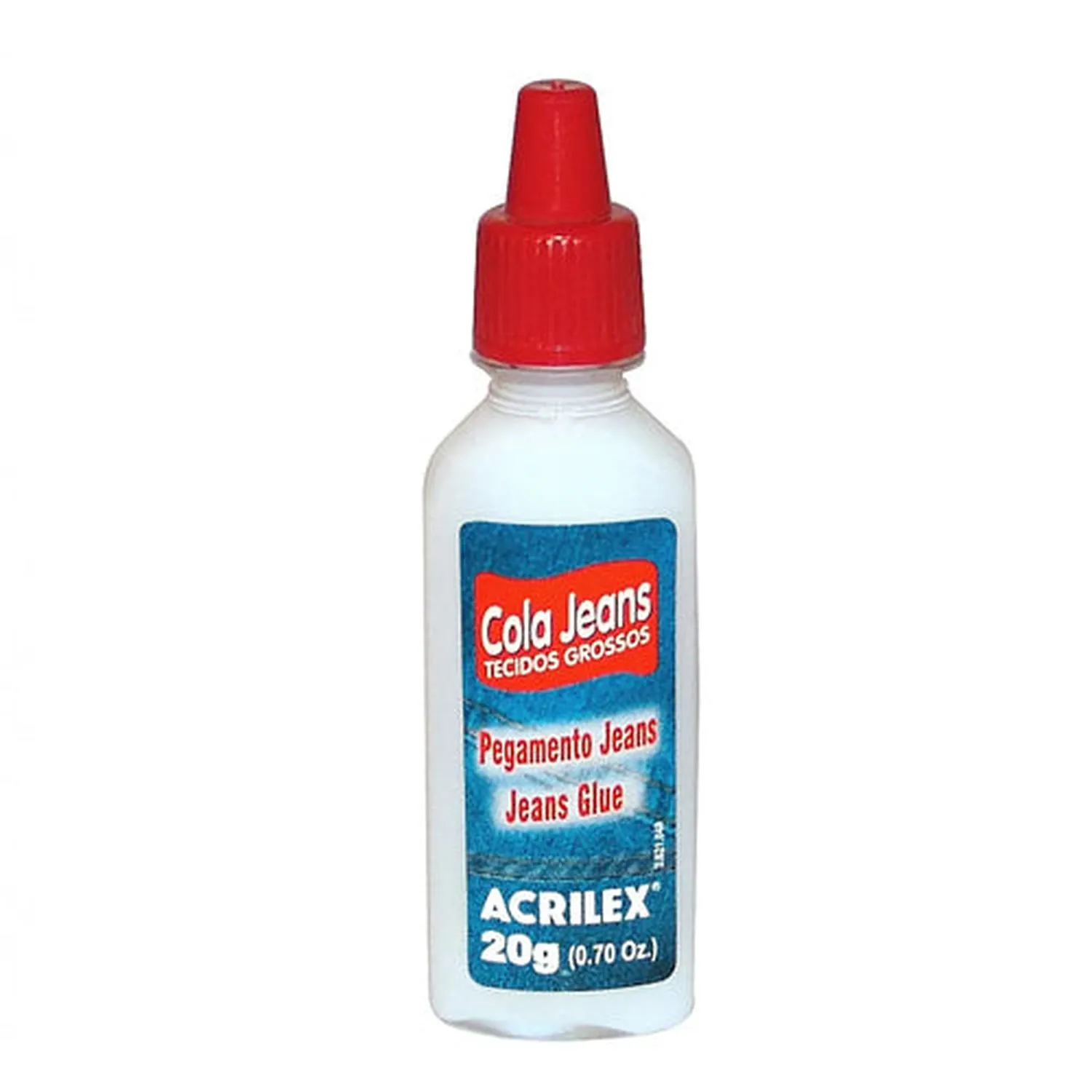 pegamento tela cola jeans acrilex 20gr pegamento tela cola jeans acrilex 20gr