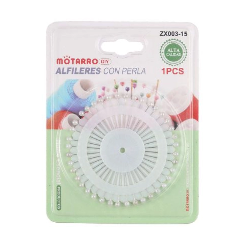 alfileres perla blanca 40un