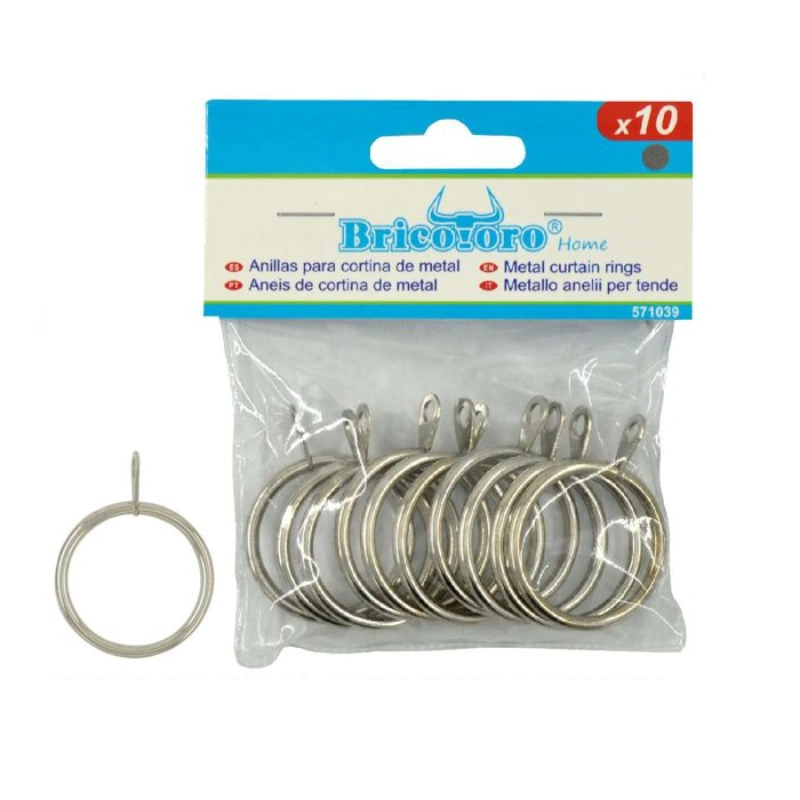 argollas cortina metalica 10un argollas cortina metalica 10un