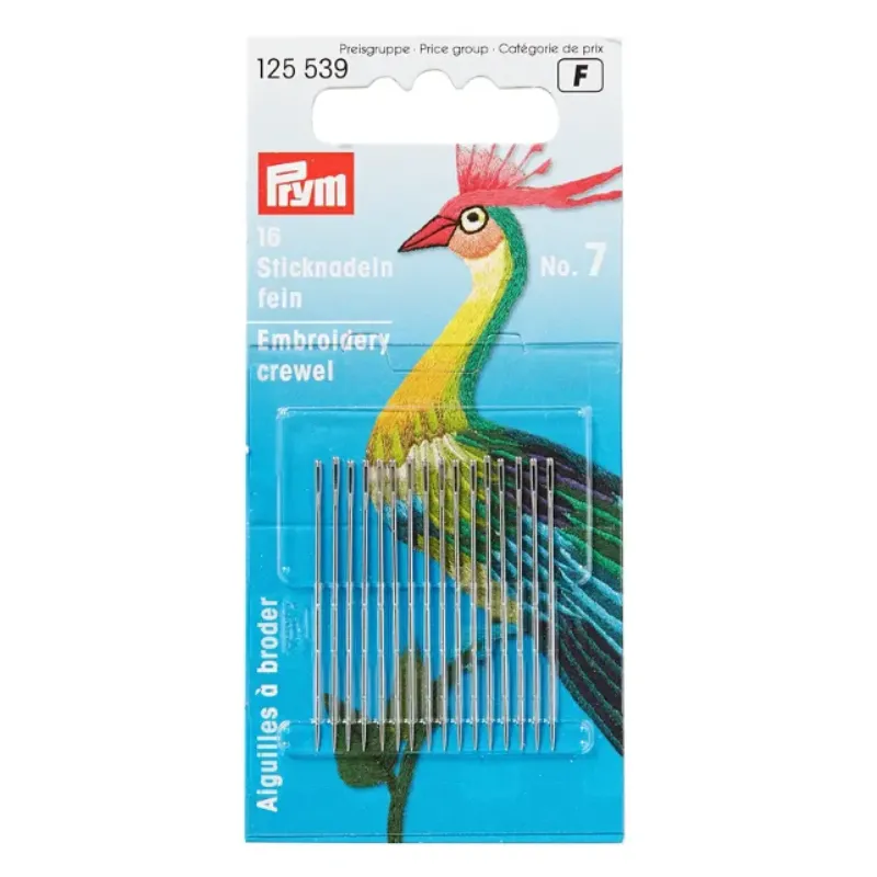 agujas de bordar crewel 7 (16un)