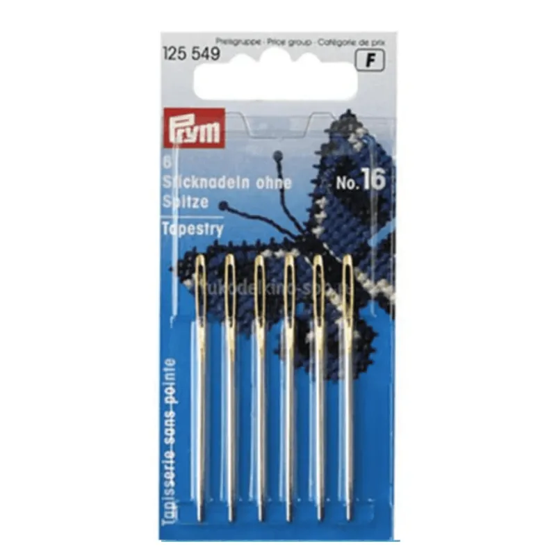 agujas de bordar prym sin punta 16 (&