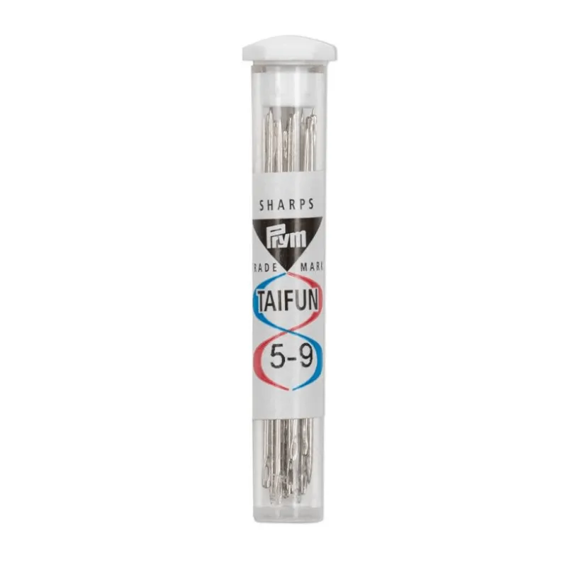 Home agujas de coser largas prym taifun 5 9 acero (25un)