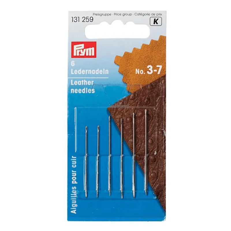 Home agujas prym para cuero 3 7 (6un)